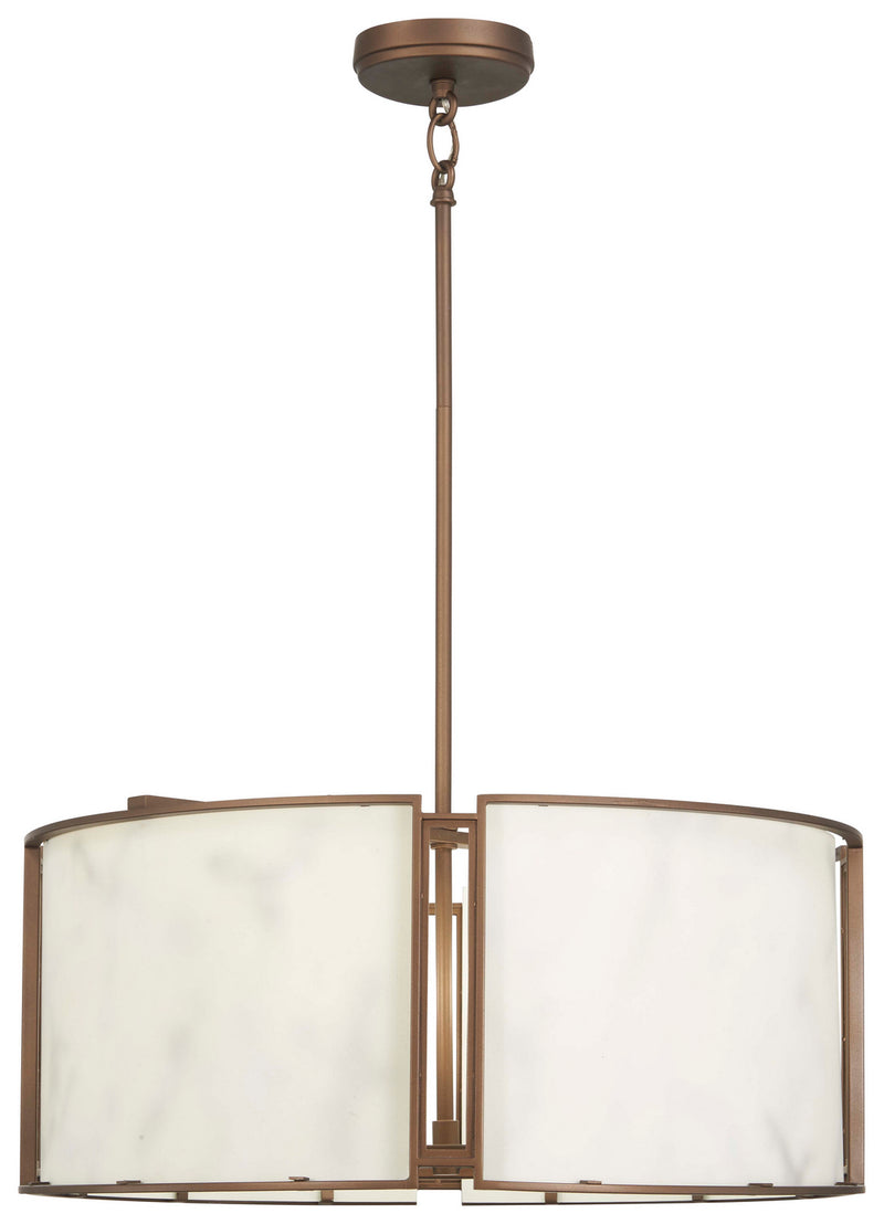 Minka-Lavery 1676-755 Six Light Pendant, Hellenic Bronze