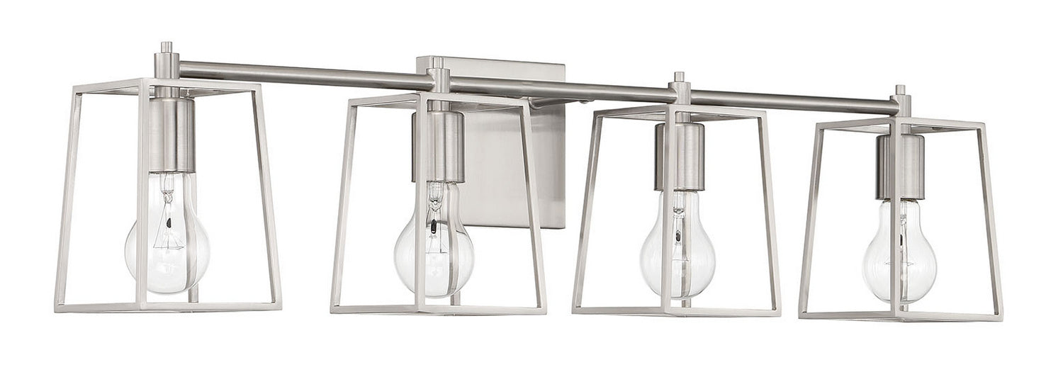 Craftmade 12132BNK4 Four Light Vanity, Brushed Polished Nickel