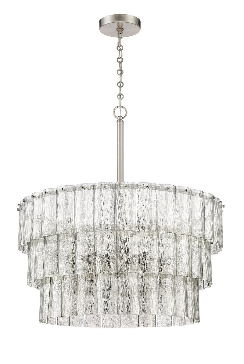 Craftmade 48690-BNK 12 Light Pendant, Brushed Polished Nickel