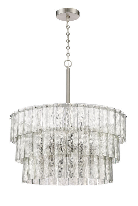 Craftmade 48690-BNK 12 Light Pendant, Brushed Polished Nickel