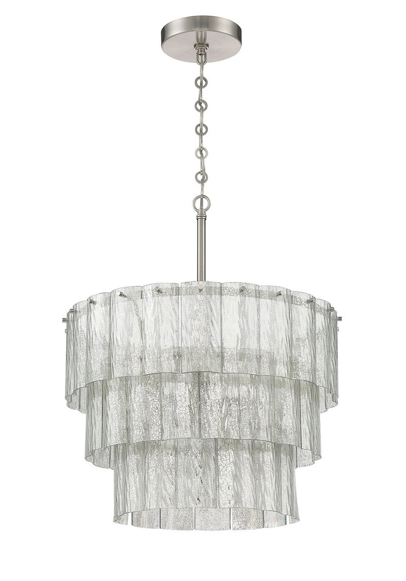 Craftmade 48694-BNK Nine Light Pendant, Brushed Polished Nickel