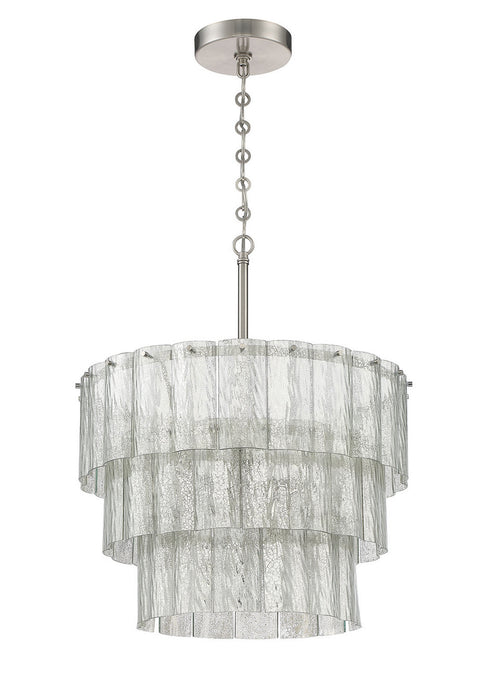 Craftmade 48694-BNK Nine Light Pendant, Brushed Polished Nickel