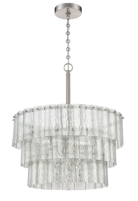 Craftmade 48696-BNK Nine Light Pendant, Brushed Polished Nickel