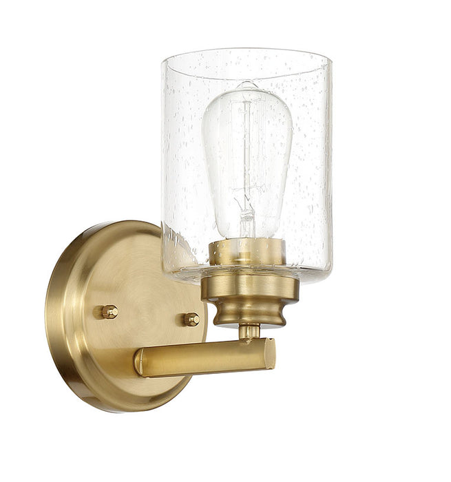 Craftmade 50501-SB One Light Wall Sconce, Satin Brass