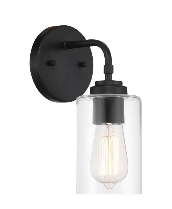 Craftmade 56001-FB One Light Wall Sconce, Flat Black