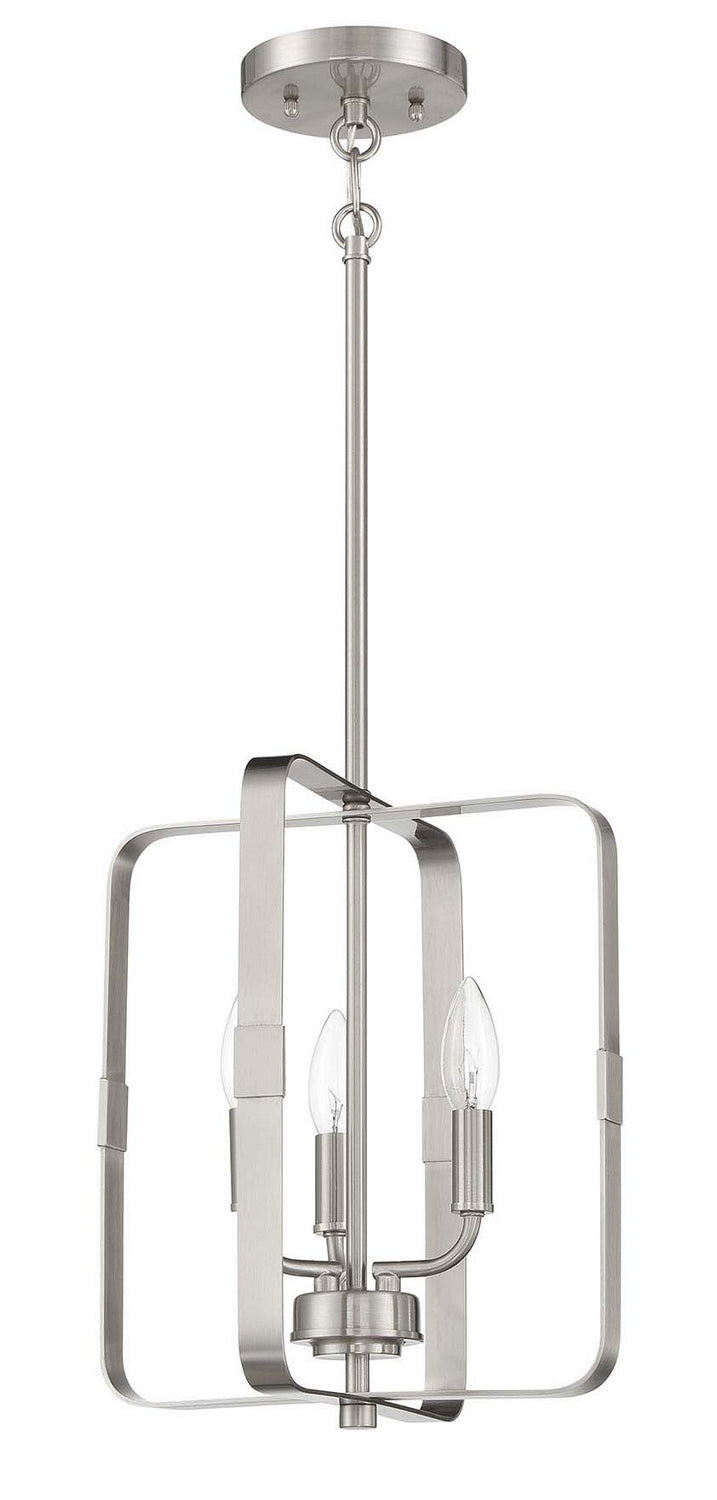 Craftmade 56033-BNK Three Light Foyer Pendant, Brushed Polished Nickel