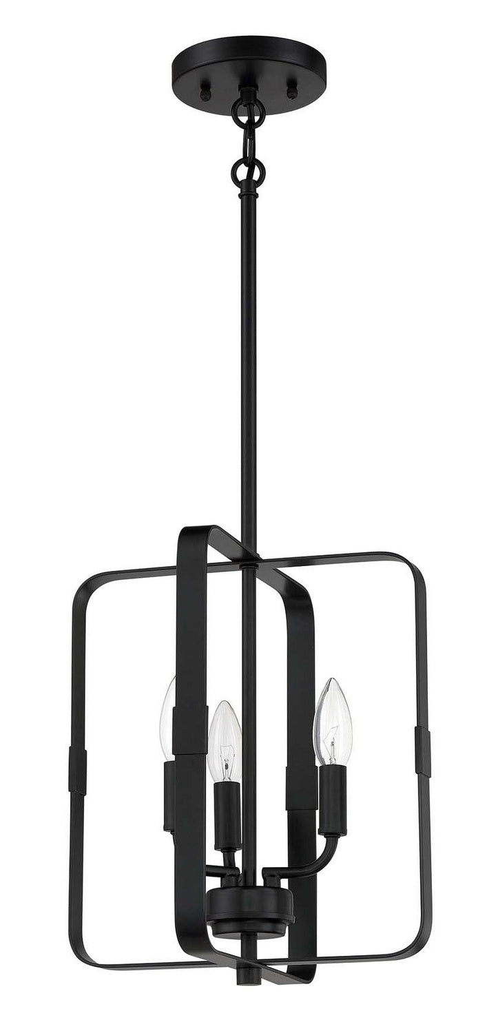 Craftmade 56033-FB Three Light Foyer Pendant, Flat Black