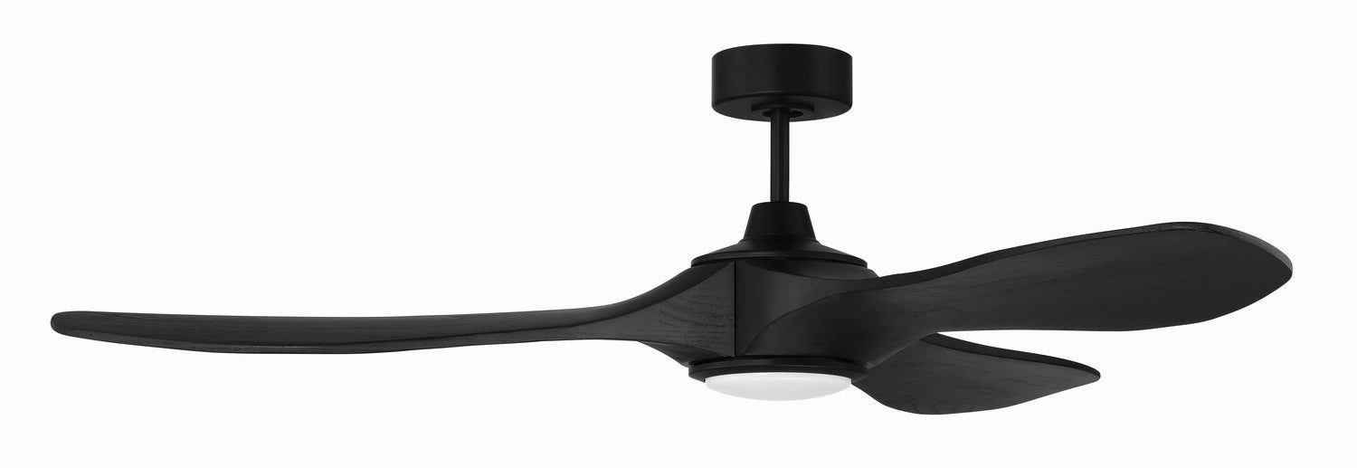 Craftmade EVY60FB3 60"Ceiling Fan, Flat Black