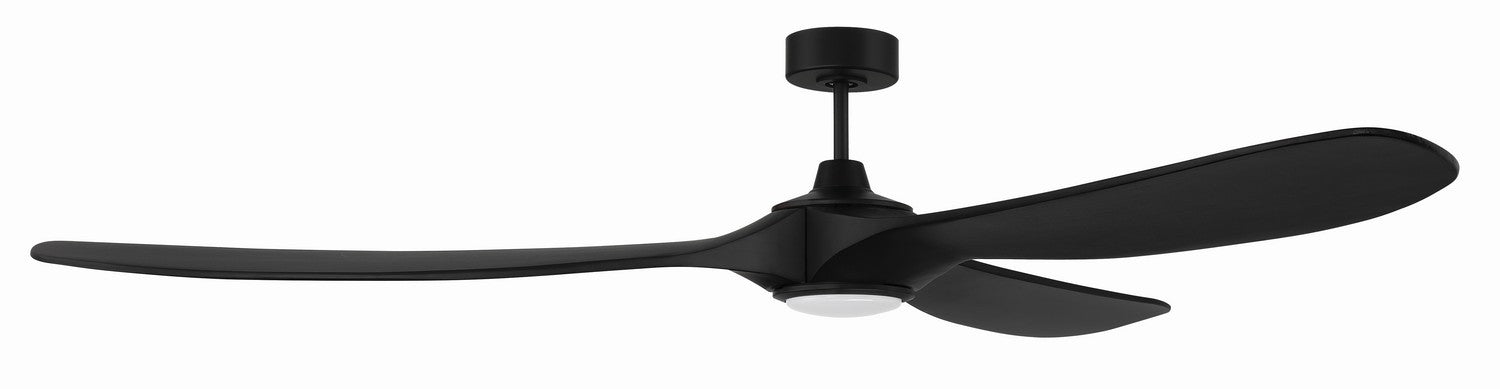 Craftmade EVY84FB3 84"Ceiling Fan, Flat Black