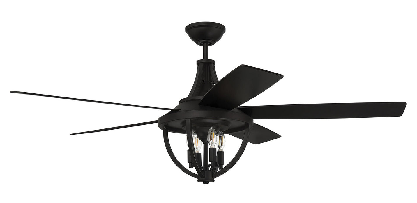 Craftmade NSH56FB5 56"Ceiling Fan, Flat Black
