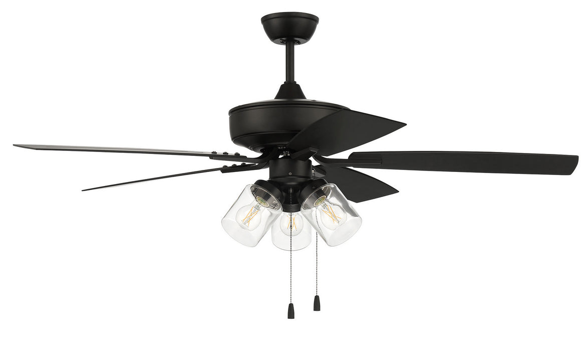 Craftmade OP104FB5 52"Outdoor Ceiling Fan, Flat Black