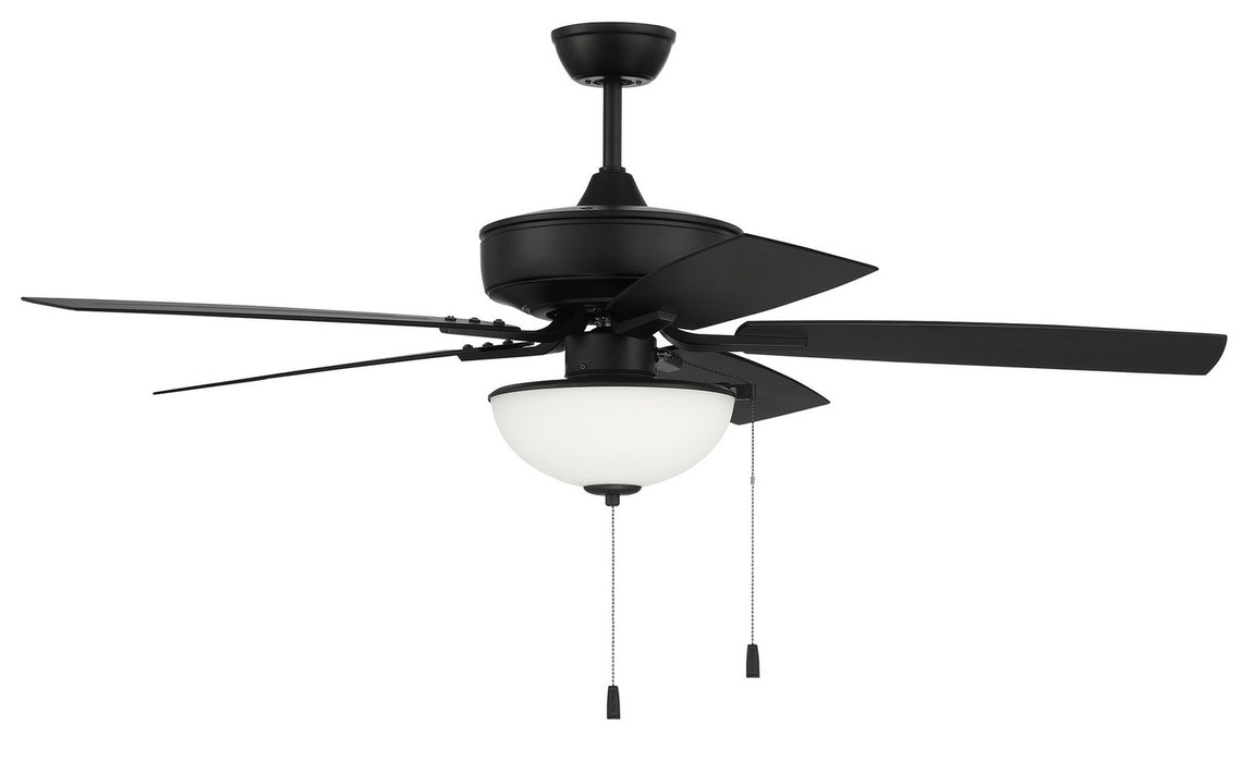 Craftmade OP211FB5 52"Outdoor Ceiling Fan, Flat Black