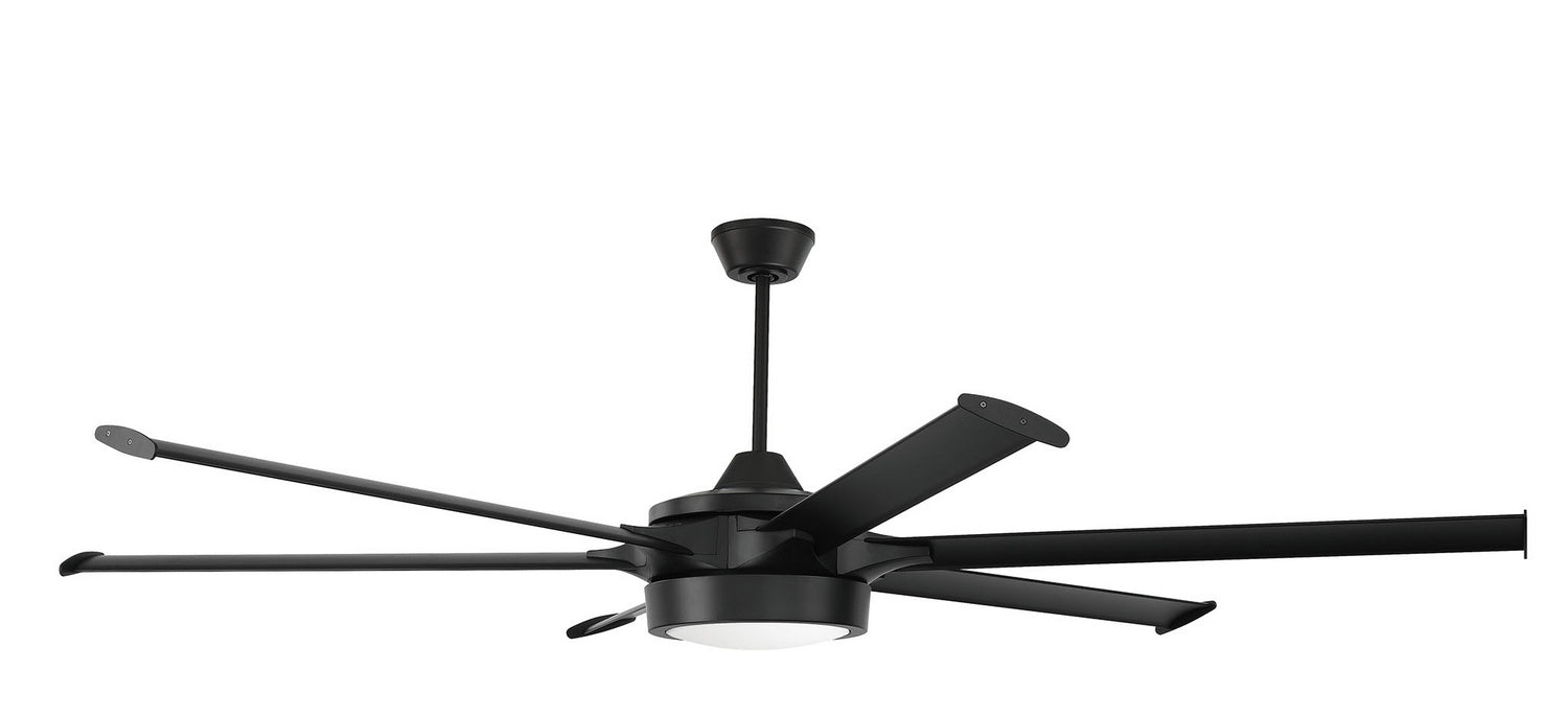 Craftmade PRT78FB6 78"Ceiling Fan, Flat Black