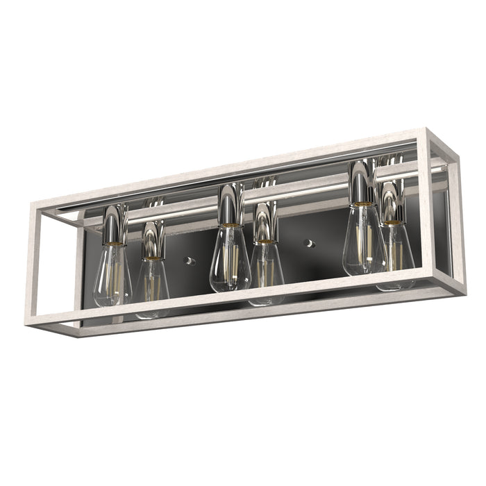 Hunter 19036 Three Light Vanity, Distressed White