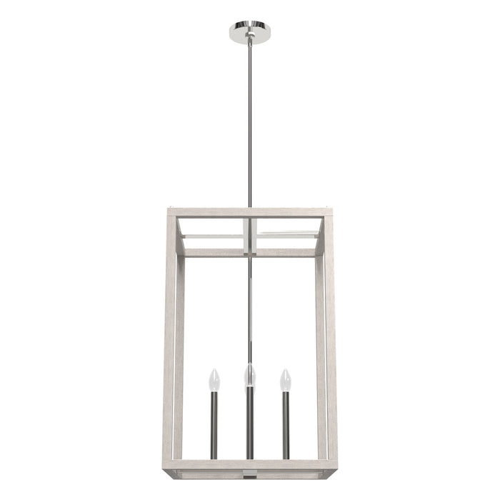 Hunter 19038 Four Light Pendant, Chrome