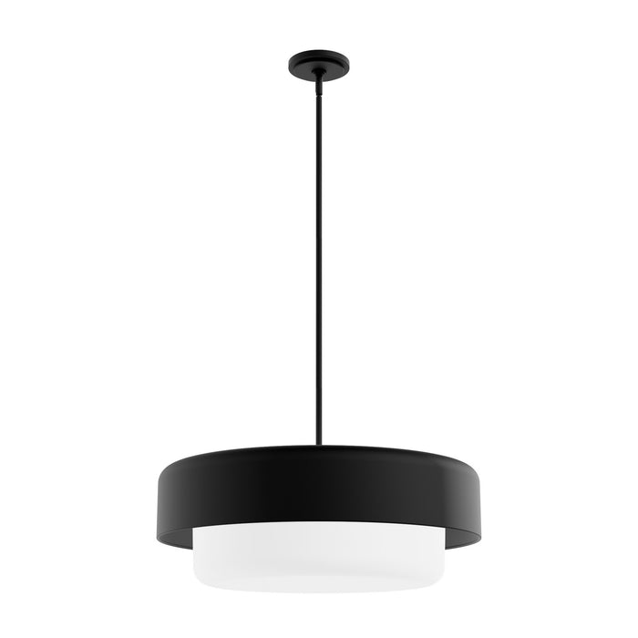 Hunter 19275 Four Light Pendant, Natural Black Iron
