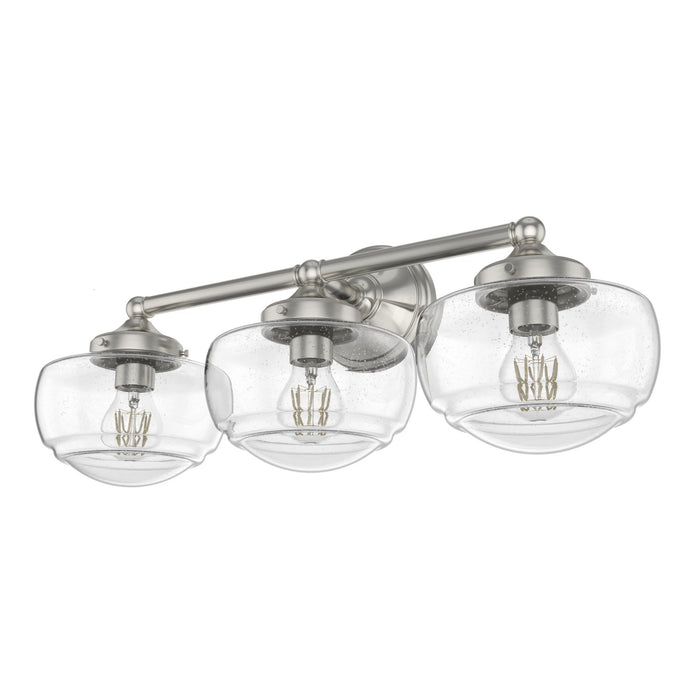 Hunter 19461 Three Light Bathroom Vanity, Brushed Nickel