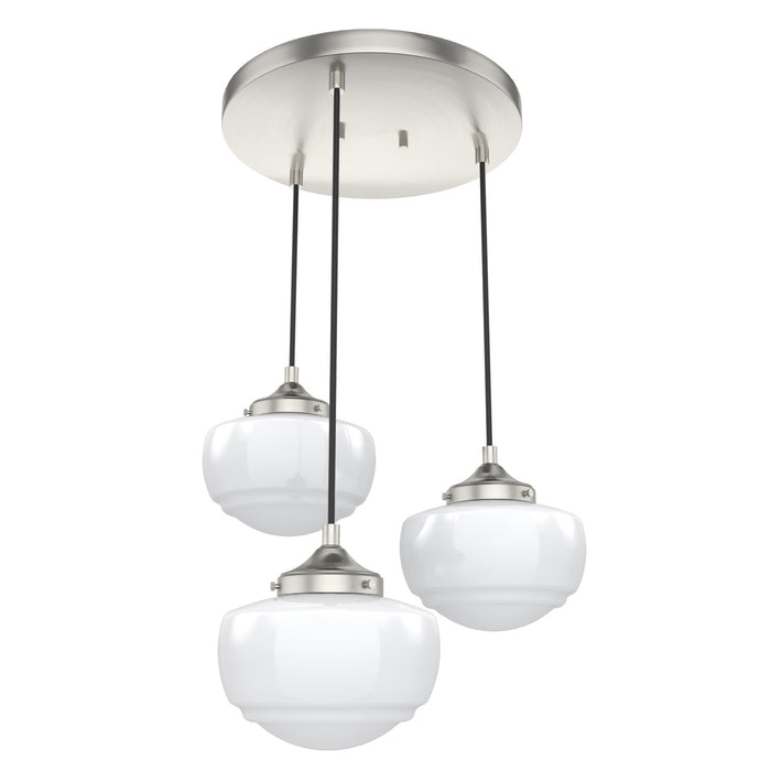 Hunter 19500 Three light Cluster, Brushed Nickel