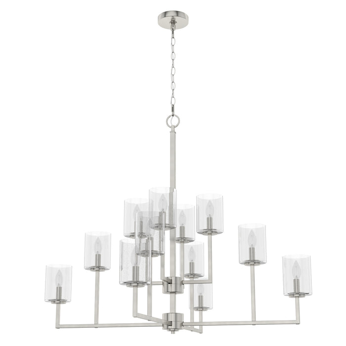 Hunter 19531 12 Light Chandelier, Brushed Nickel