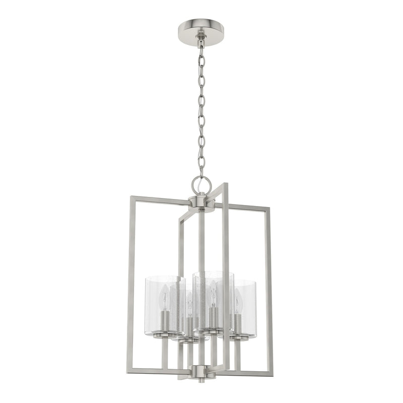 Hunter 19539 Four Light Pendant, Brushed Nickel