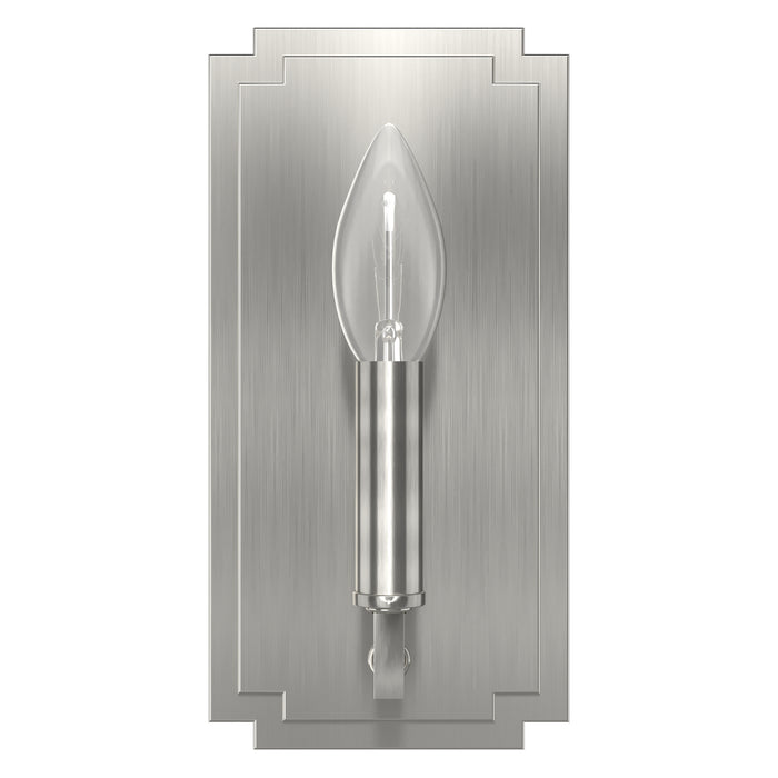 Hunter 19579 One Light Wall Sconce, Brushed Nickel
