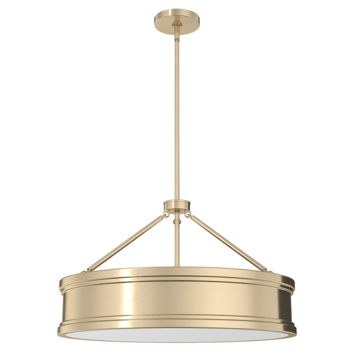 Hunter 19613 Six Light Pendant, Alturas Gold