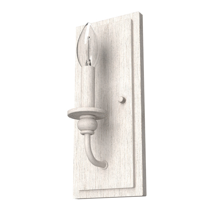Hunter 19641 One Light Wall Sconce, Distressed White