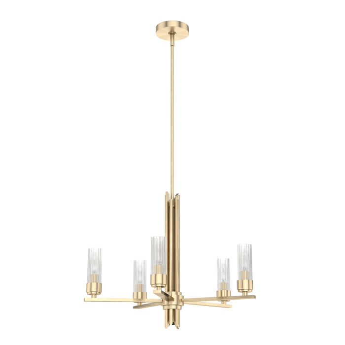 Hunter 19783 Five Light Chandelier, Alturas Gold