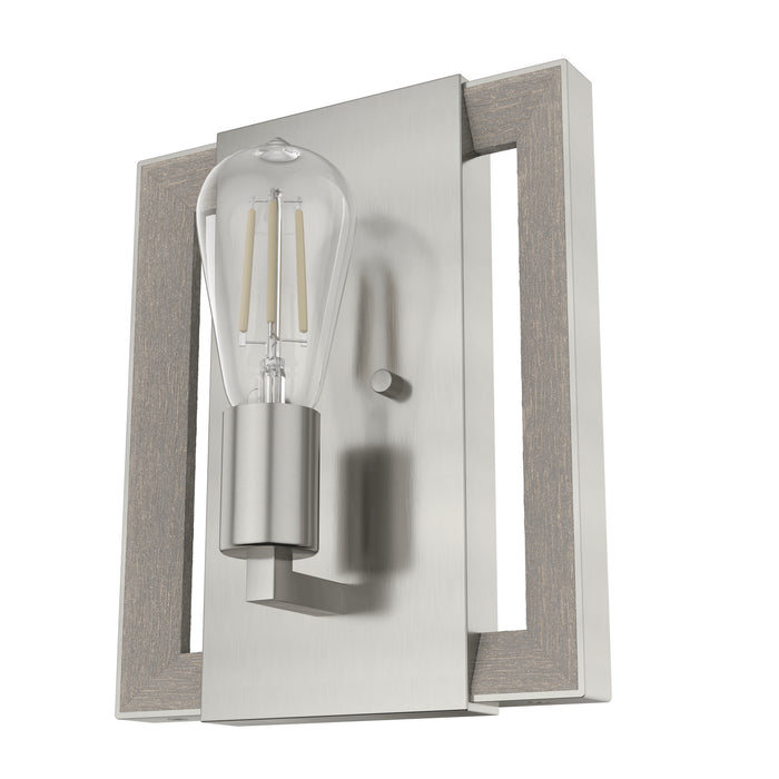 Hunter 19867 One Light Wall Sconce, Brushed Nickel