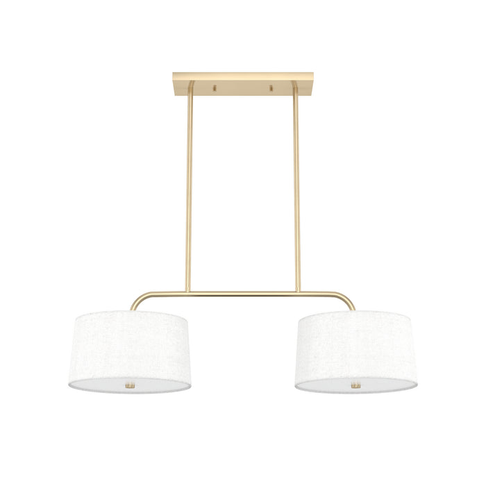 Hunter 19895 Four Light Linear Chandelier, Alturas Gold