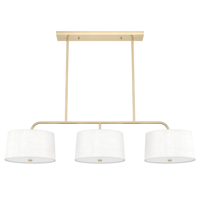 Hunter 19897 Six Light Linear Chandelier, Alturas Gold
