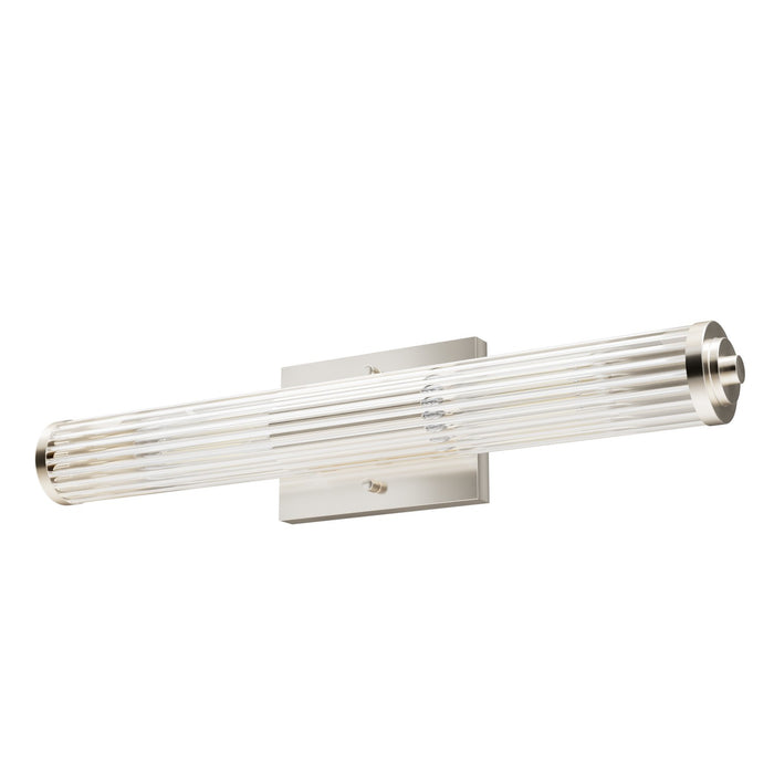 Hunter 19937 Two Light Bathroom Vanity, Brushed Nickel