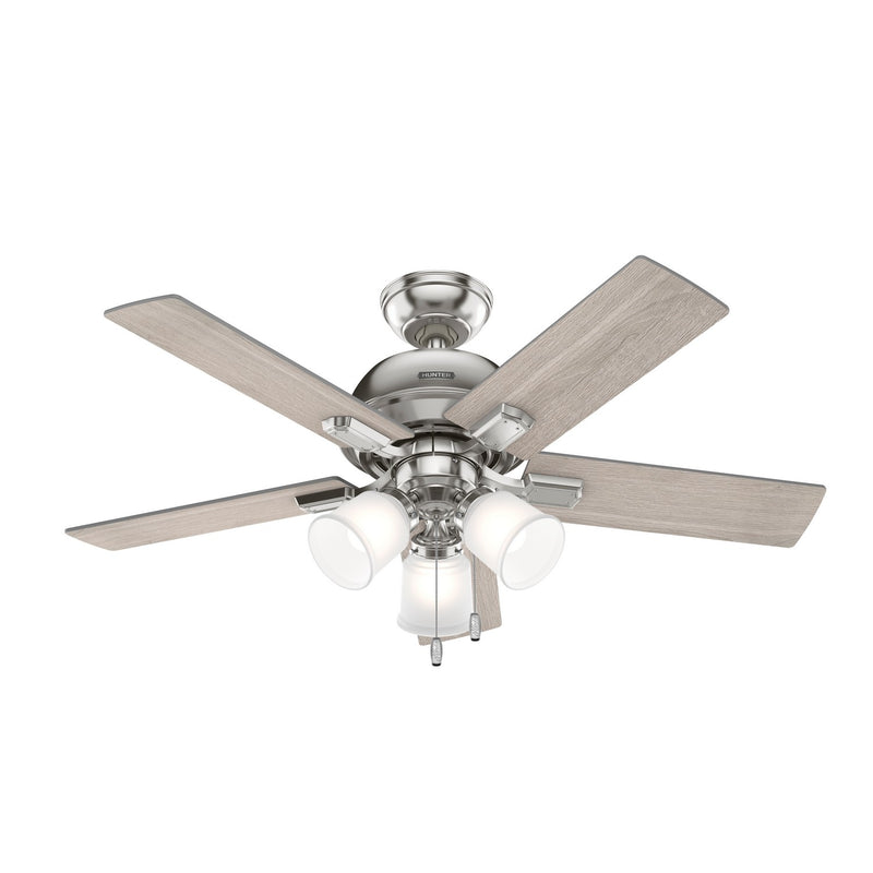 Hunter 51789 44" Ceiling Fan, Brushed Nickel