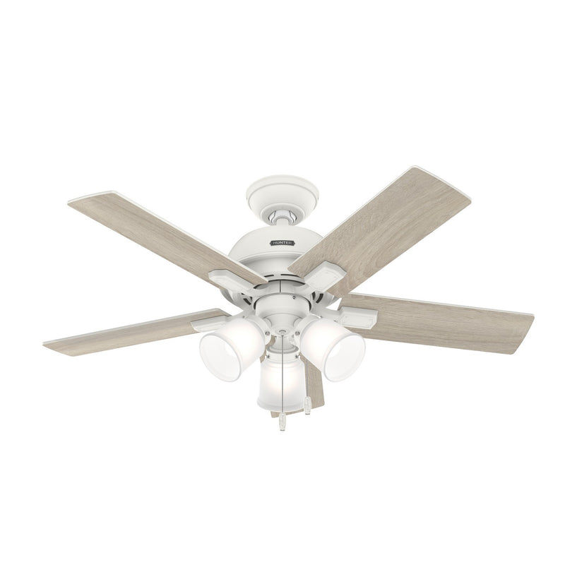 Hunter 52350 44" Ceiling Fan, Matte White