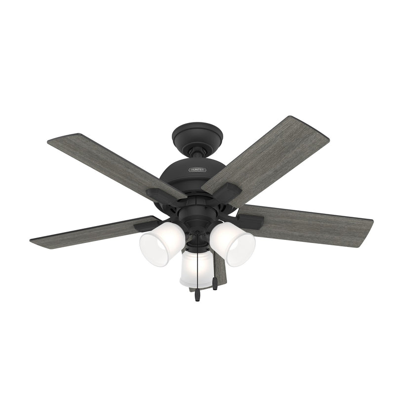 Hunter 52351 44" Ceiling Fan, Matte Black