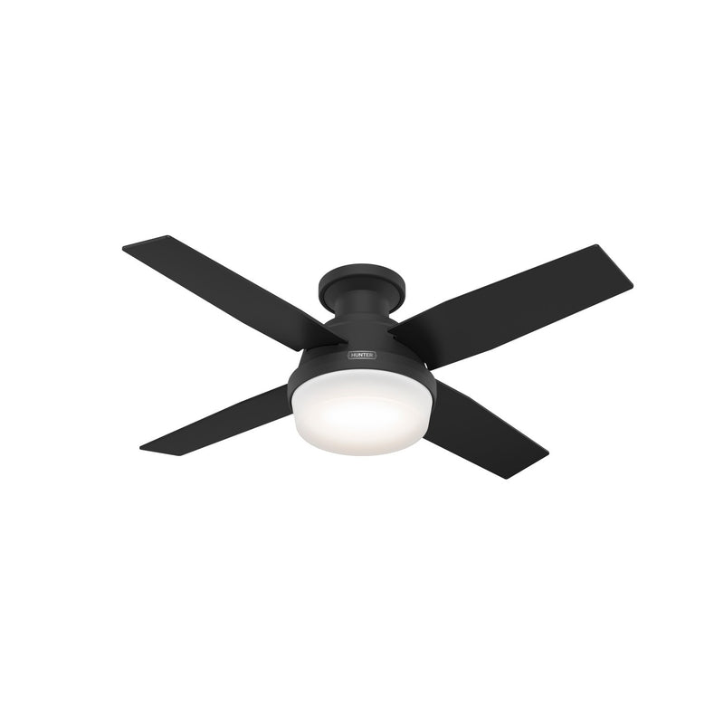 Hunter 52390 44" Ceiling Fan, Matte Black
