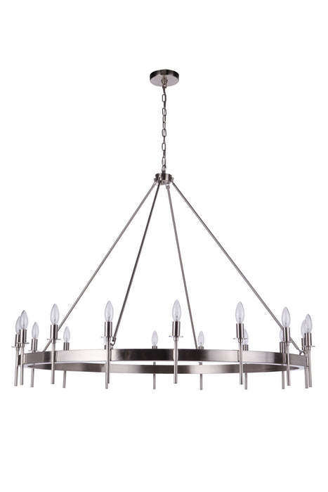 Craftmade 54316-BNK 16 Light Chandelier, Brushed Polished Nickel