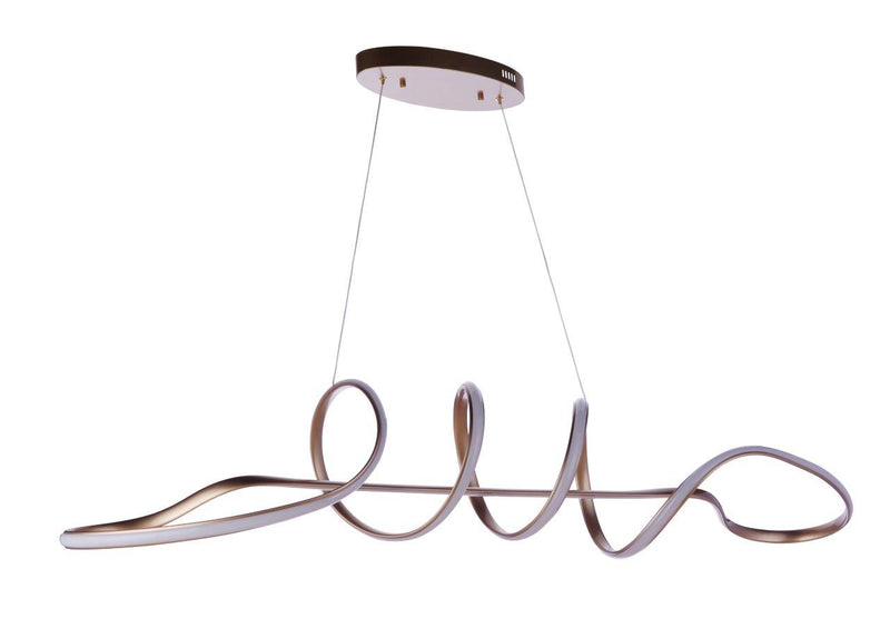 Craftmade 55770-CHB-LED LED Chandelier, Champagne Brass