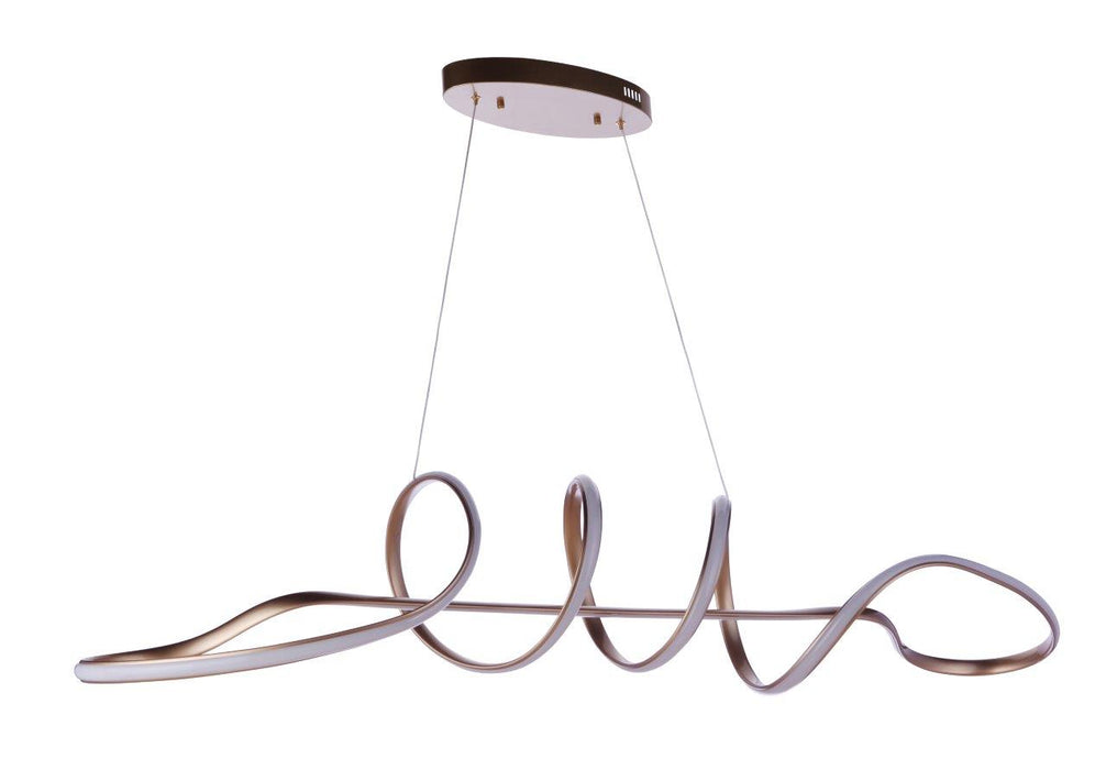 Craftmade 55770-CHB-LED LED Chandelier, Champagne Brass