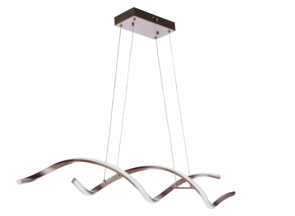 Craftmade 55772-CHB-LED LED Island Pendant, Champagne Brass
