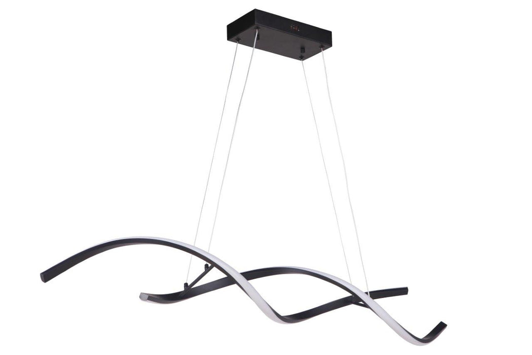Craftmade 55772-FB-LED LED Island Pendant, Flat Black