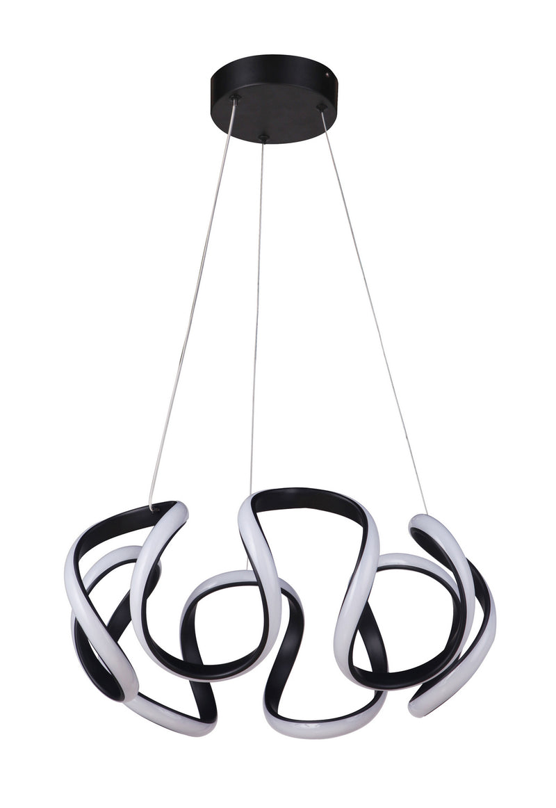 Craftmade 55790-FB-LED LED Pendant, Flat Black