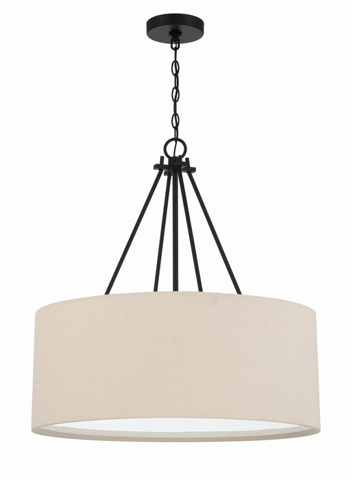Craftmade 56594-FB Three Light Pendant, Flat Black