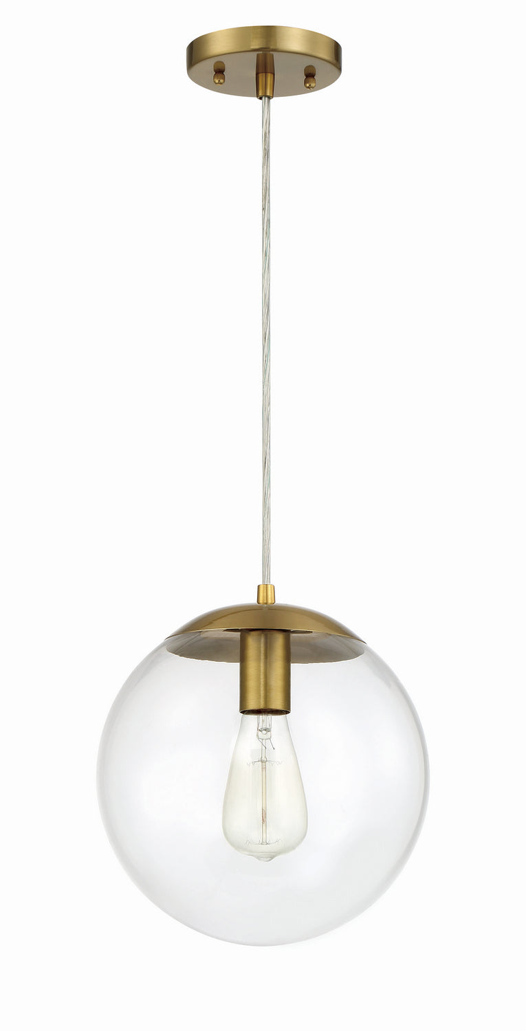 Craftmade 56891-SB One Light Pendant, Satin Brass