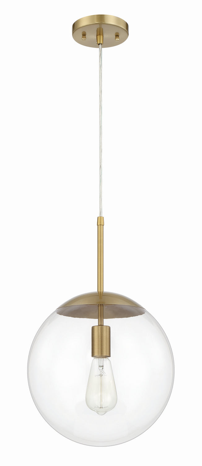 Craftmade 56892-SB One Light Pendant, Satin Brass