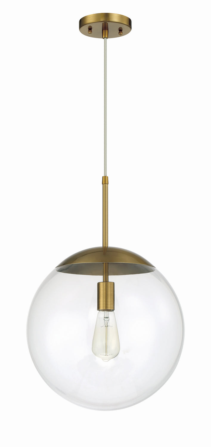 Craftmade 56893-SB One Light Pendant, Satin Brass