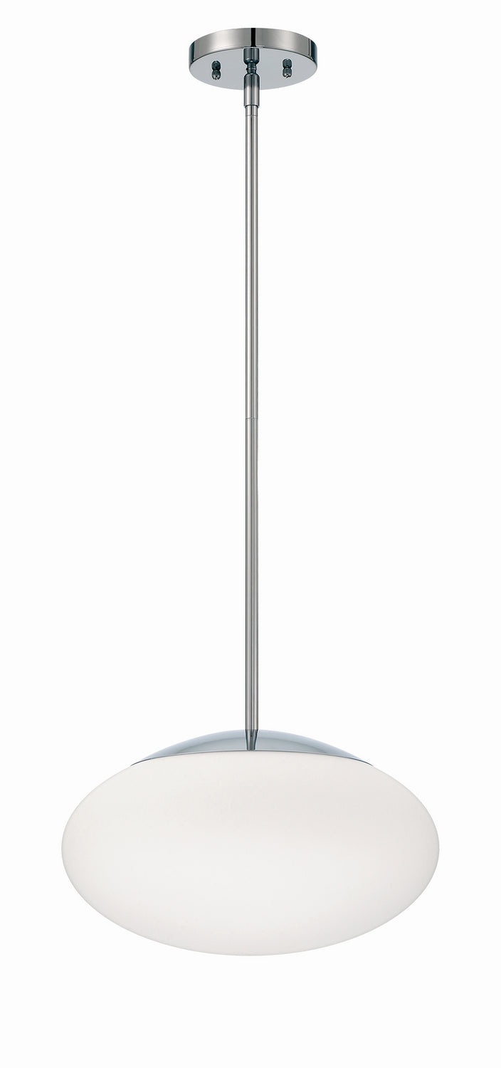 Craftmade 56894-CH-WG One Light Pendant, Chrome