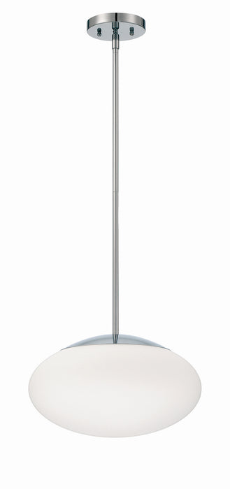 Craftmade 56894-CH-WG One Light Pendant, Chrome