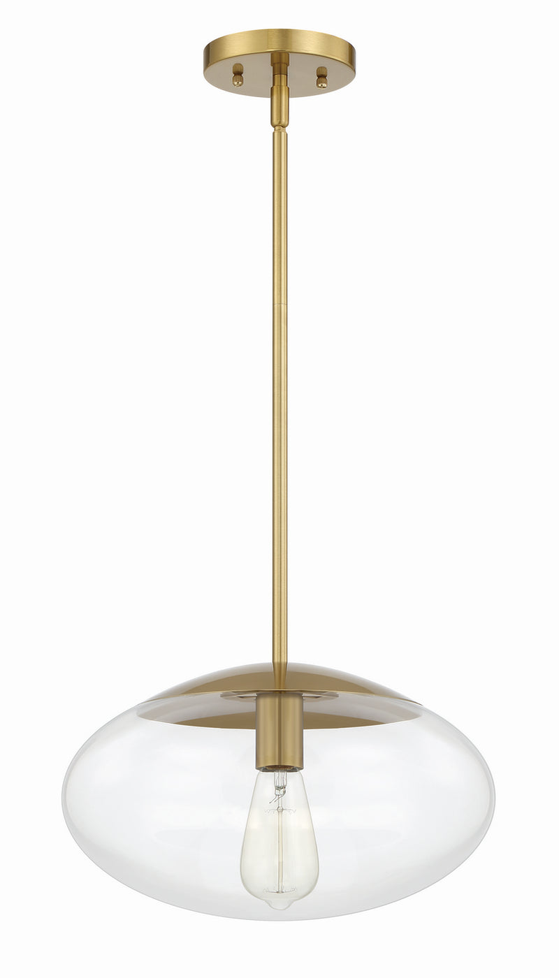 Craftmade 56894-SB One Light Pendant, Satin Brass