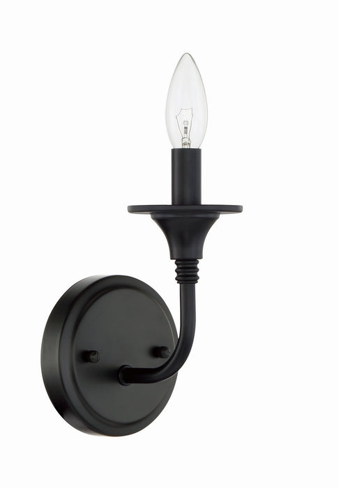 Craftmade 57061-FB One Light Wall Sconce, Flat Black